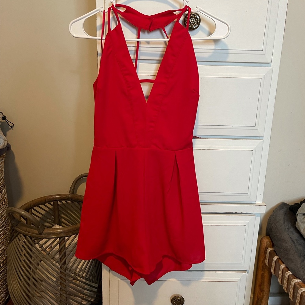 Red romper